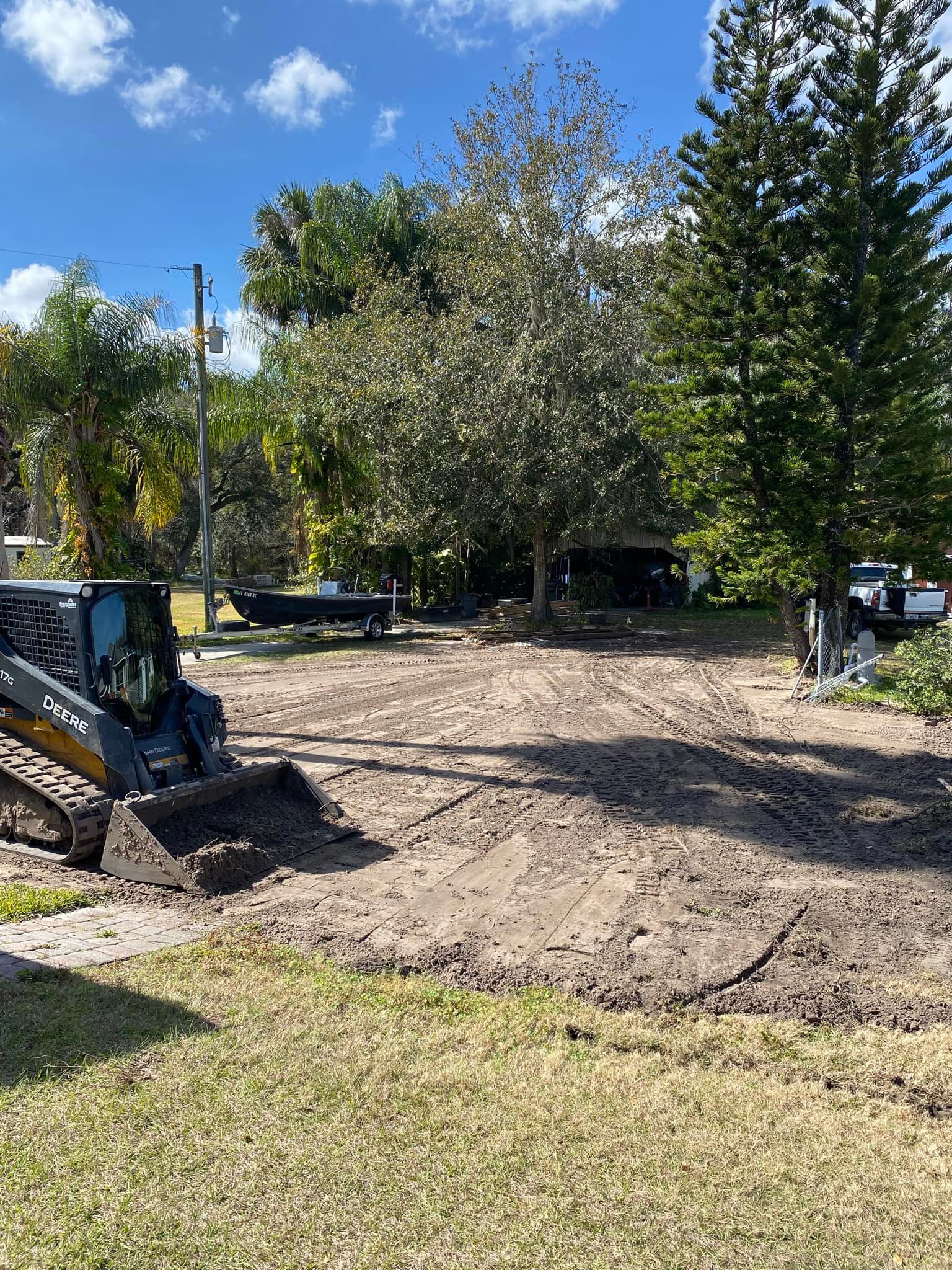 Naples land clearing grading bobcat service