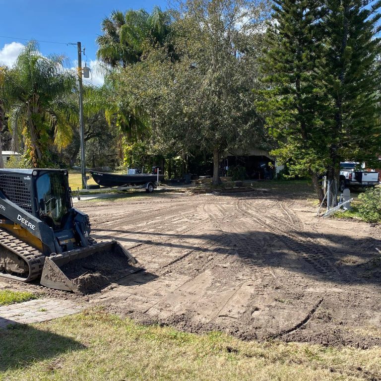 Naples land clearing grading bobcat service