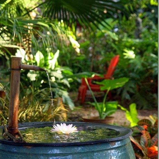 tropical zen bubbler fountain